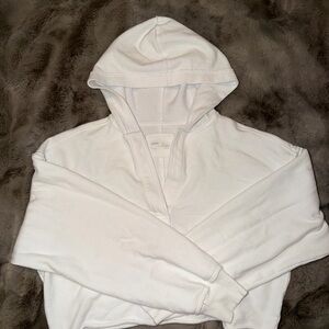 Aerie White Hoodie Sweatshirt
